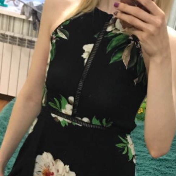 Maxi Floral summer black dress - Picture 4 of 5